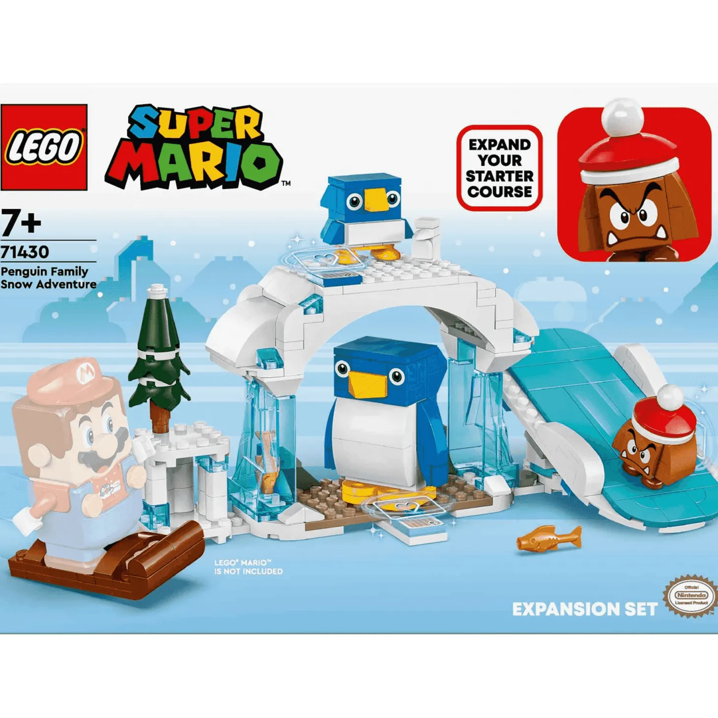 LEGO Super Mario™ Set de Expansión: Aventura en la nieve de la familia Pingüi