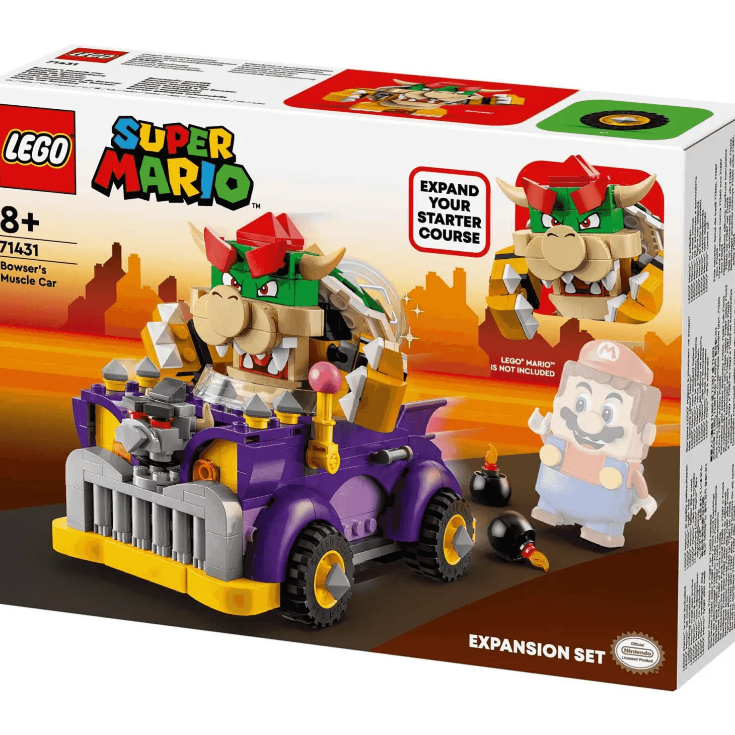 LEGO Super Mario Set de Expansión: Coche monstruoso de Bowser