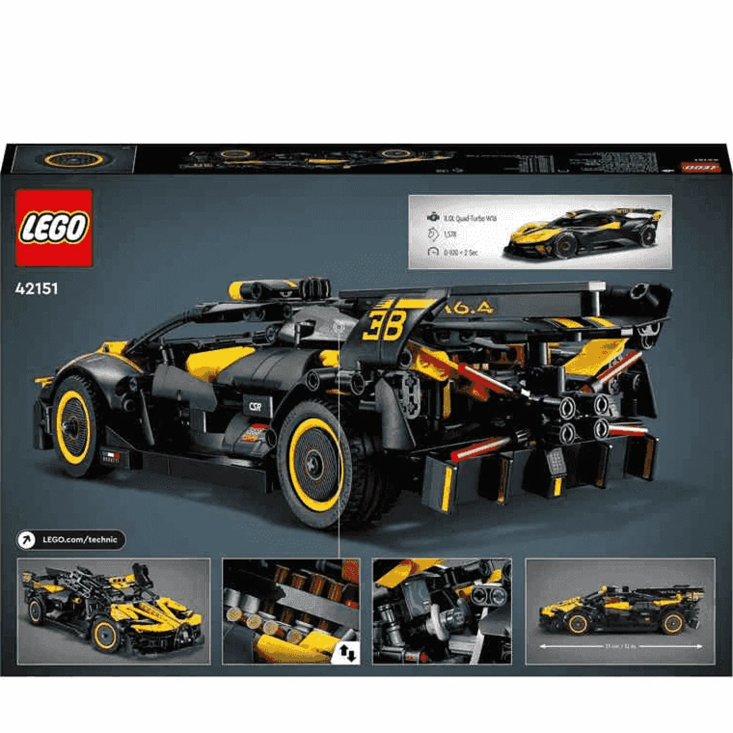 LEGO Technic 42151 Bugatti Bolide (905 piezas)