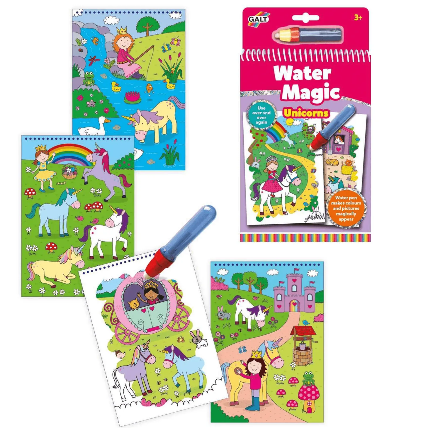 Libro para Colorear Water Magic Unicornios