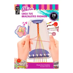 Make Up Crea tus Brazaletes Fashion – Kit con telar y 28 hilos en 14 colores (6+)