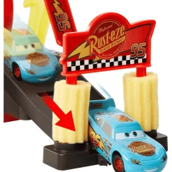 Mattel Disney Pixar Cars Túnel de Lavado con Cambio de Color