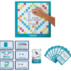 Mattel Games Scrabble 2 Juegos en 1 Juego Mesa