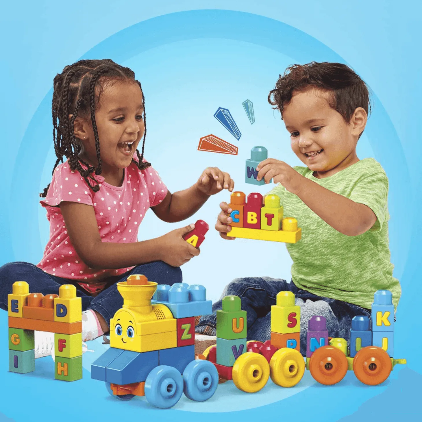 Mega Bloks Tren Musical ABC Juguete de Bloques de Construcción
