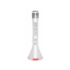 Micrófono Karaoke iDance Blanco – Party Mic 2 en 1