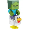 Minecraft Figura Articulada Zombie Chicken Jockey 8 cm