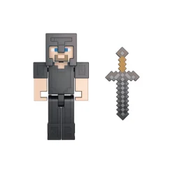 Minecraft Figura Articulada Steve con Armadura de Netherita cm