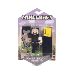 Minecraft Figura Articulada Steve con Armadura de Netherita cm