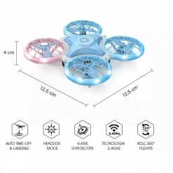 Mini Dron Led RC con Vuelo 360º
