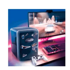 Mini Nevera - Portatil: Gamer (6 Latas) (Azul)