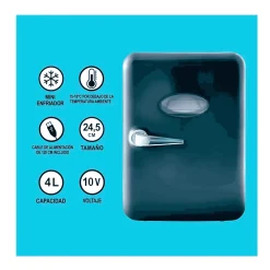 Mini Nevera - Portatil: Gamer (6 Latas) (Azul)