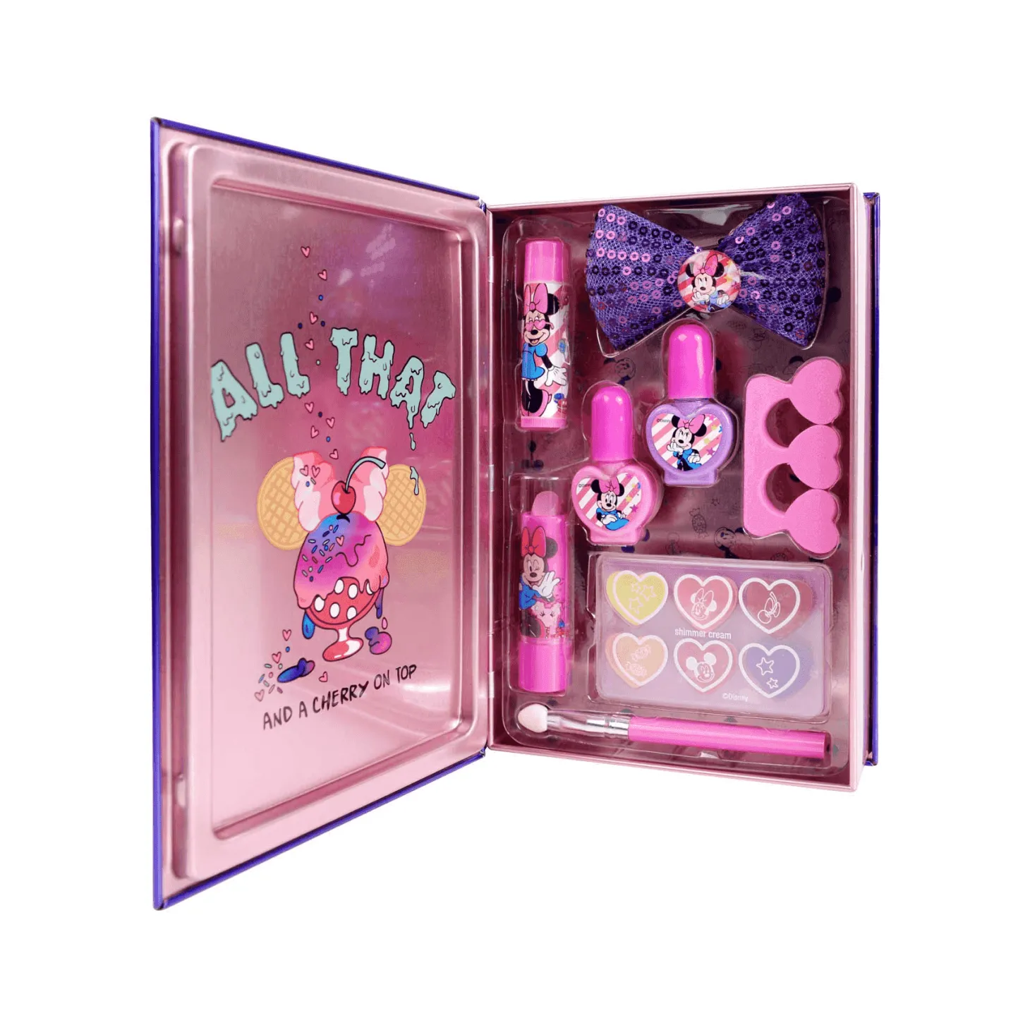Minnie Libro De Maquillaje Caja Metal