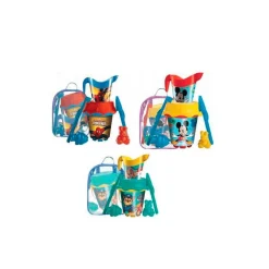 Mochila Cubo Playa Castillo 18cm Spiderman Mickey y Paw Patrol