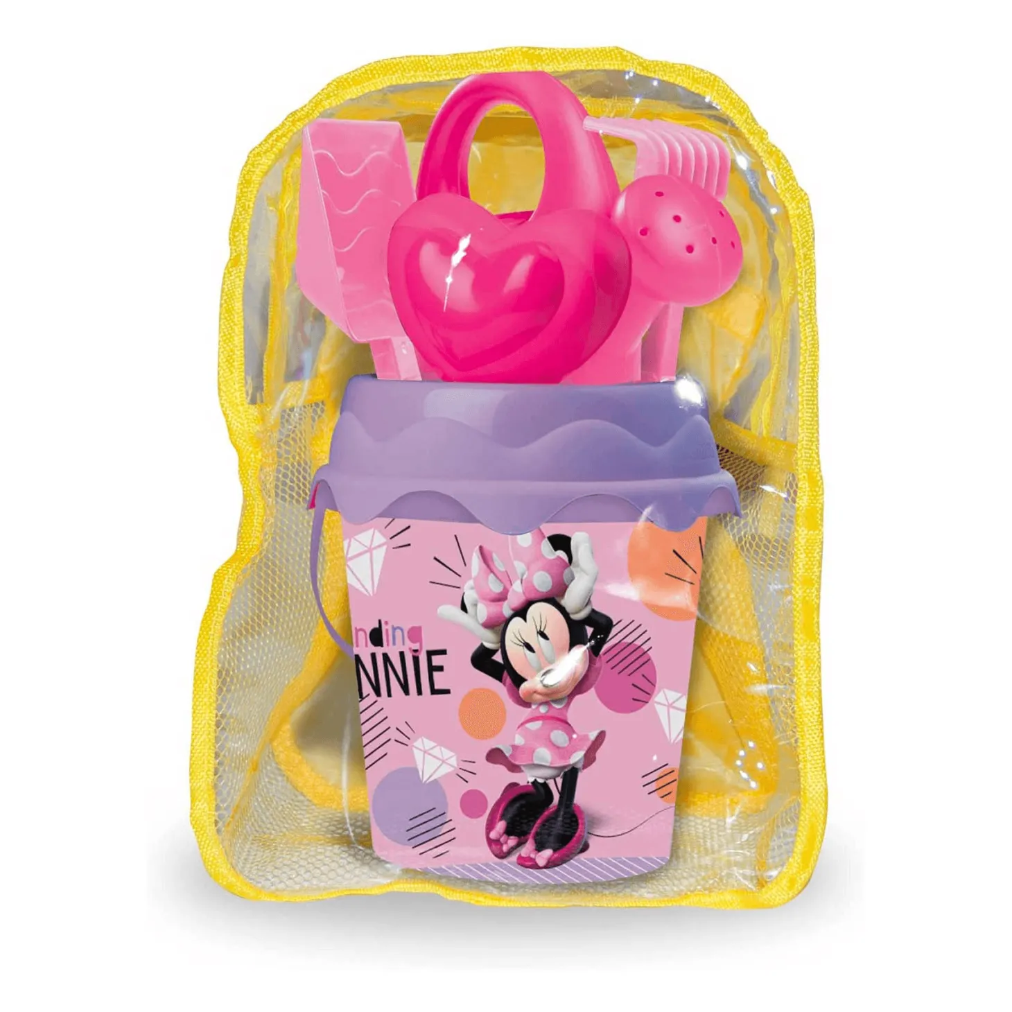 Mochila Playa Minnie Mouse con Cubo y Accesorios
