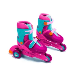 Molto Patines Rosa en Línea 3 in line Convertible