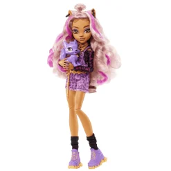 Monster High Clawdeen Wolf Muñeca articulada con mascota y accesorios de moda