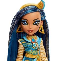 Monster High Cleo de Nile Muñeca articulada con mascota y accesorios de moda
