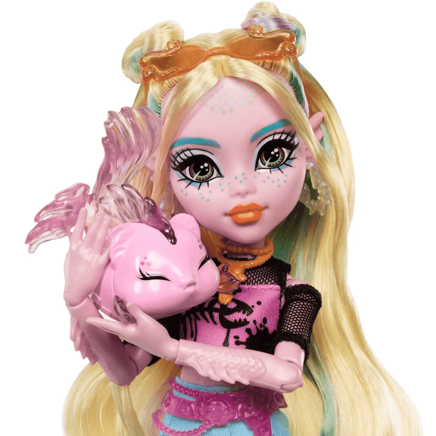 Monster High Muñeca Lagoona Blue de Monster High con Mascota Neptuna y Accesorios