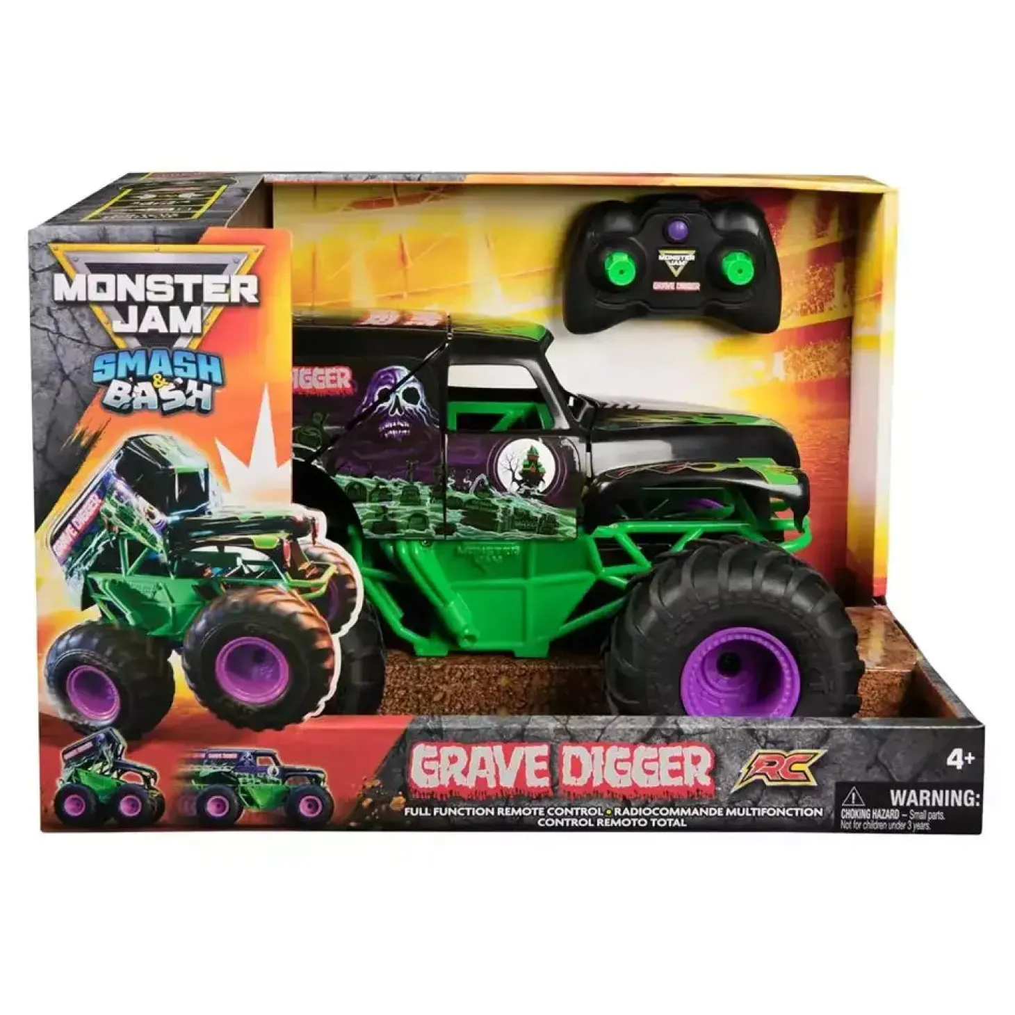 Monster Jam RC Smash & Bash Grave Digger 1:15
