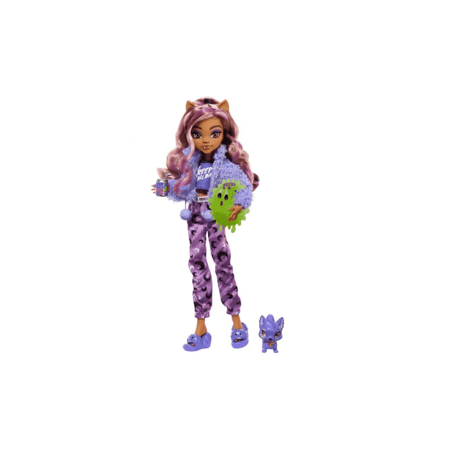 Muñeca Clawdeen Wolf Fiesta Pijama Monster High 25Cm