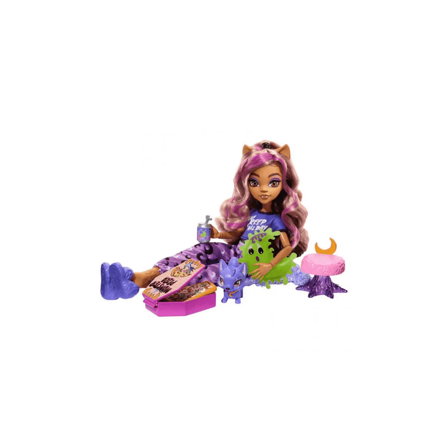 Muñeca Clawdeen Wolf Fiesta Pijama Monster High 25Cm