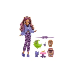 Muñeca Clawdeen Wolf Fiesta Pijama Monster High 25Cm
