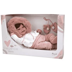 Muñeca con peso Elegance Zoe rosa con manoplas