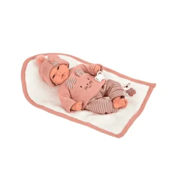 Muñeca Elegance 40 Cm Andie Rosa con manta y peso