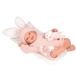 Muñeca Reborn Lucía 45 cm con Cojín y Peluche