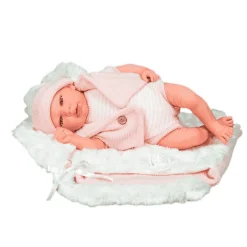 Muñeca Reborn Ángela 40 cm con saco portabebé