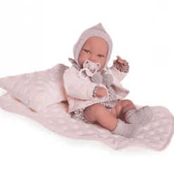 Muñeca Recién Nacida Pipa con Manta Acolchada - Antonio Juan