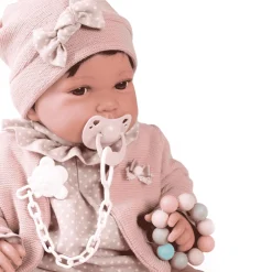 Muñecas Antonio Juan Recién Nacida Pipa Paseo con Mordedor 42 cm
