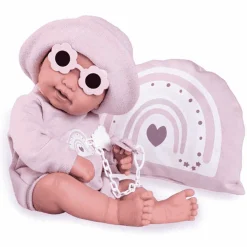 Muñecas Antonio Juan Recién Nacida Pipa Arcoiris al Sol 42 cm