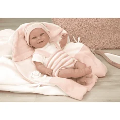 Muñeco Elegance de 35 cm Babyto rosa con manta