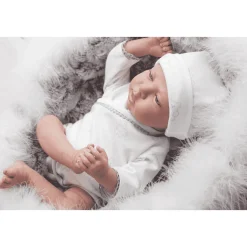 Muñeco Reborn Noel Con capazo y peluche