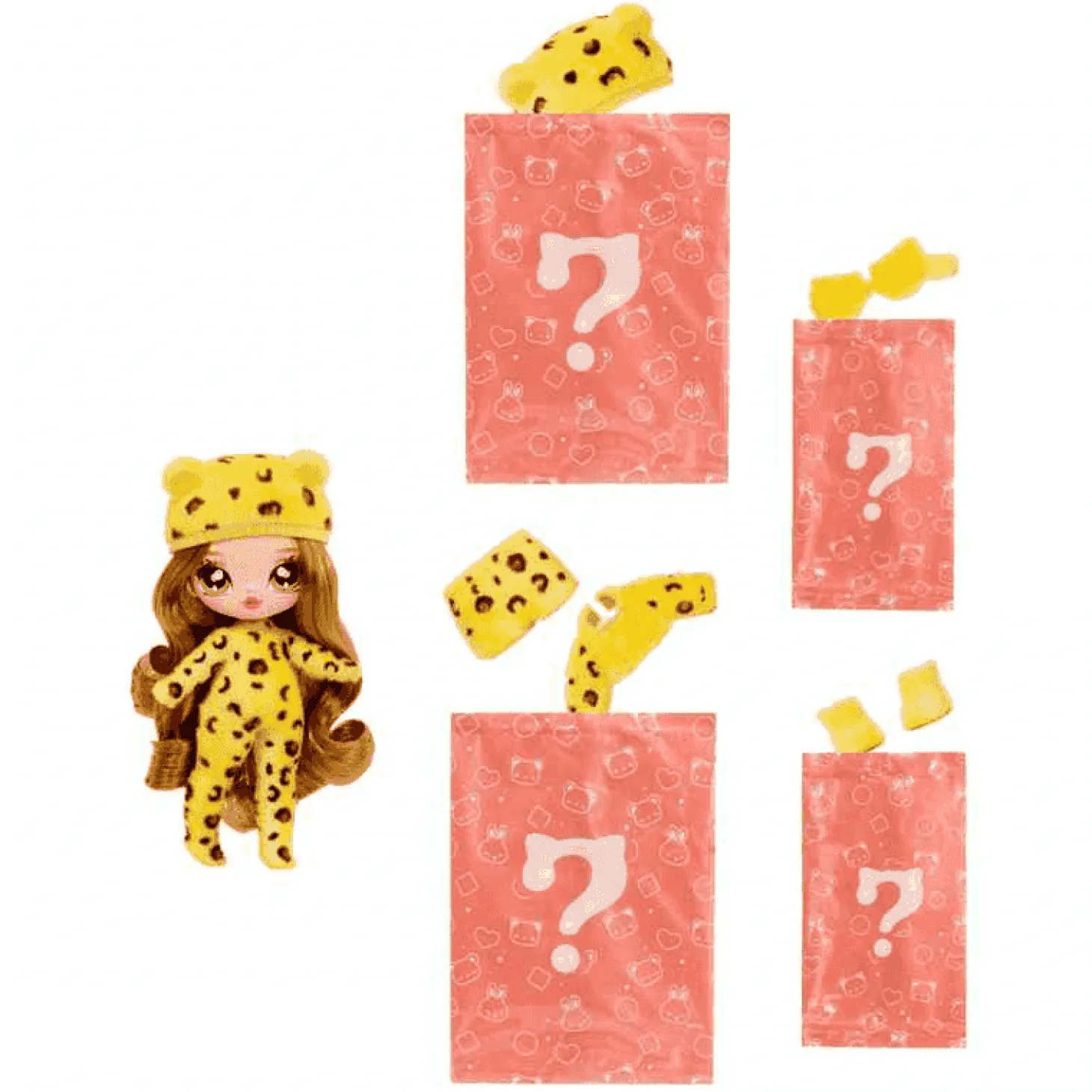 Na! Na! Na! Muñeca Fuzzy Surprise - Jaguar Girl (Chica Jaguar)