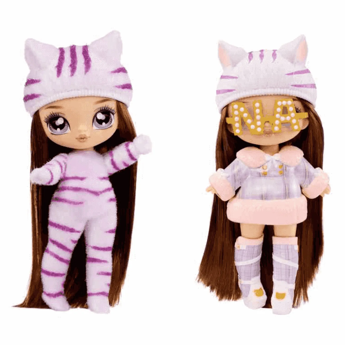 Na! Na! Na! Muñeca Fuzzy Surprise - Tabby Cat Girl (Chica Gato Tabby)