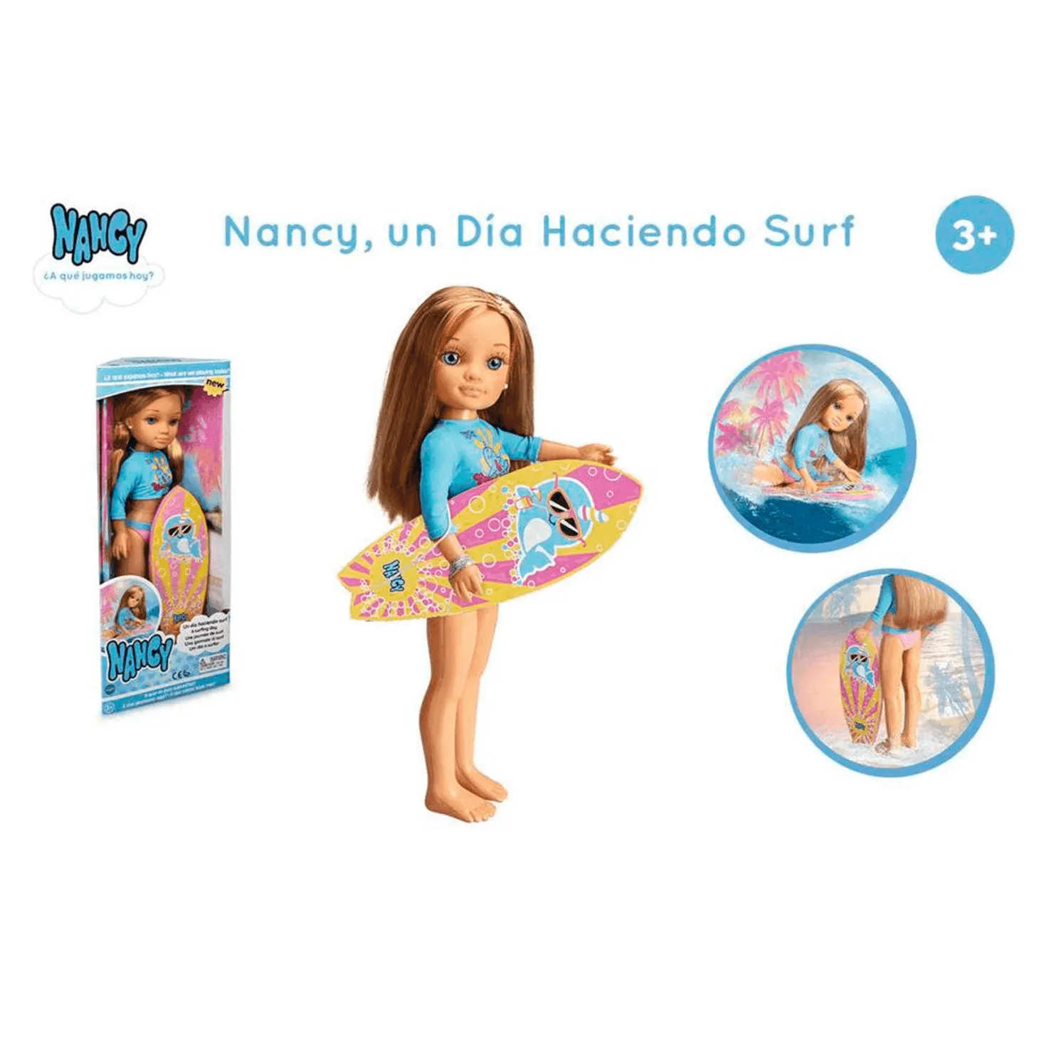 Nancy un Día Haciendo Surf Muñeca