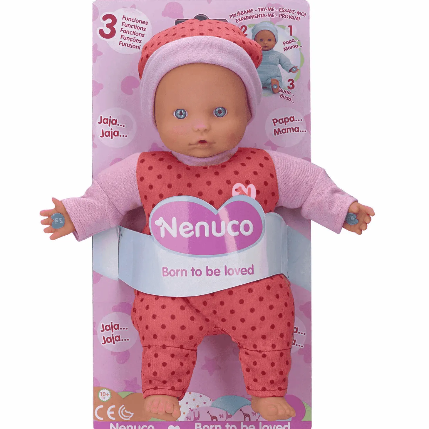 Nenuco Muñeco Blandito 3 Funciones Rosa