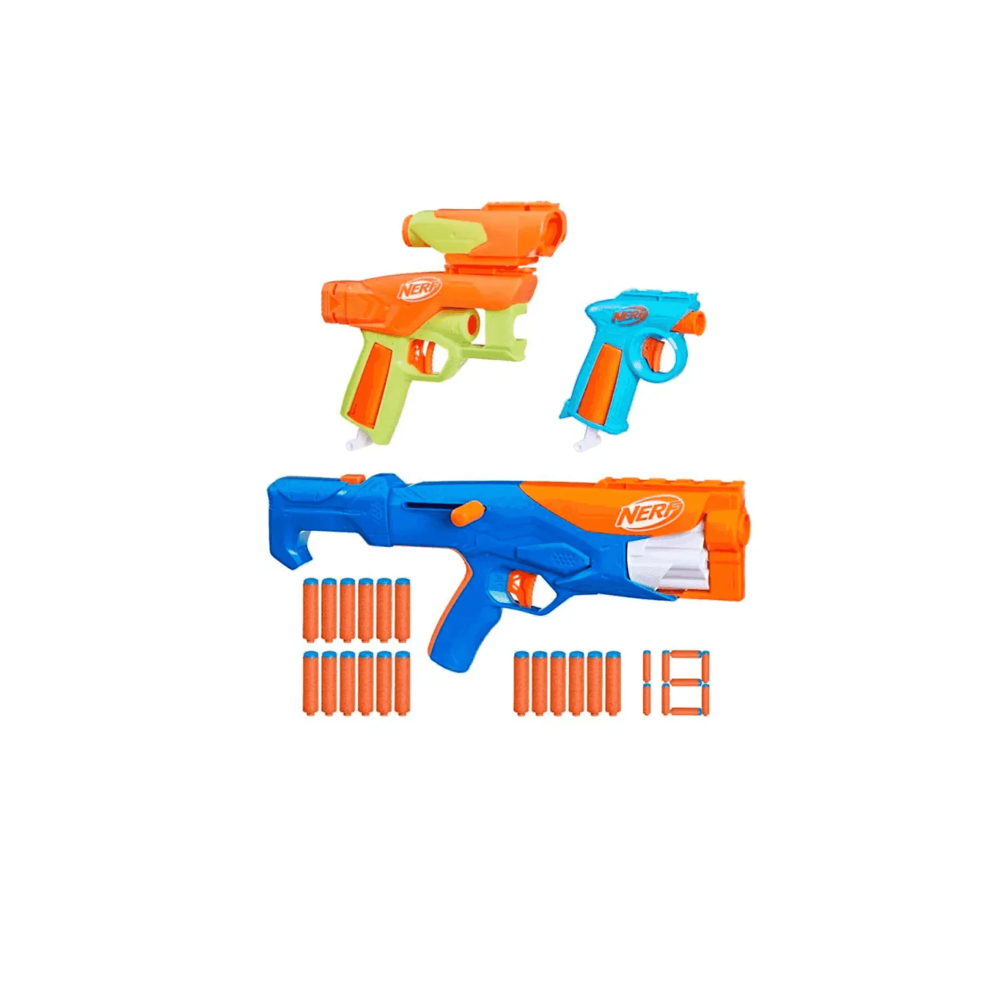 Nerf N Series Gear Up Pack Lanzador con 18 Dardos