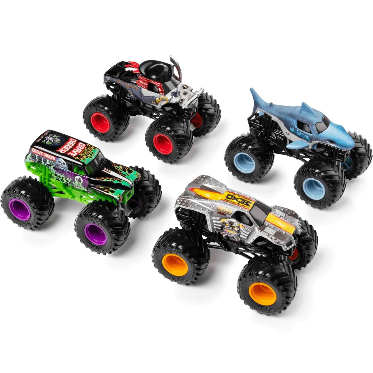 Pack 4 Coche Monster Jam Surtido Die Cast 1:64