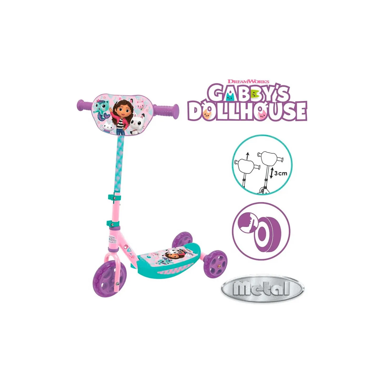 Patinete 3 Ruedas Gabby´S Doll House