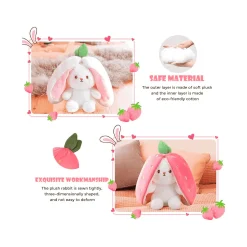 Peluche conejo reversible Surtido