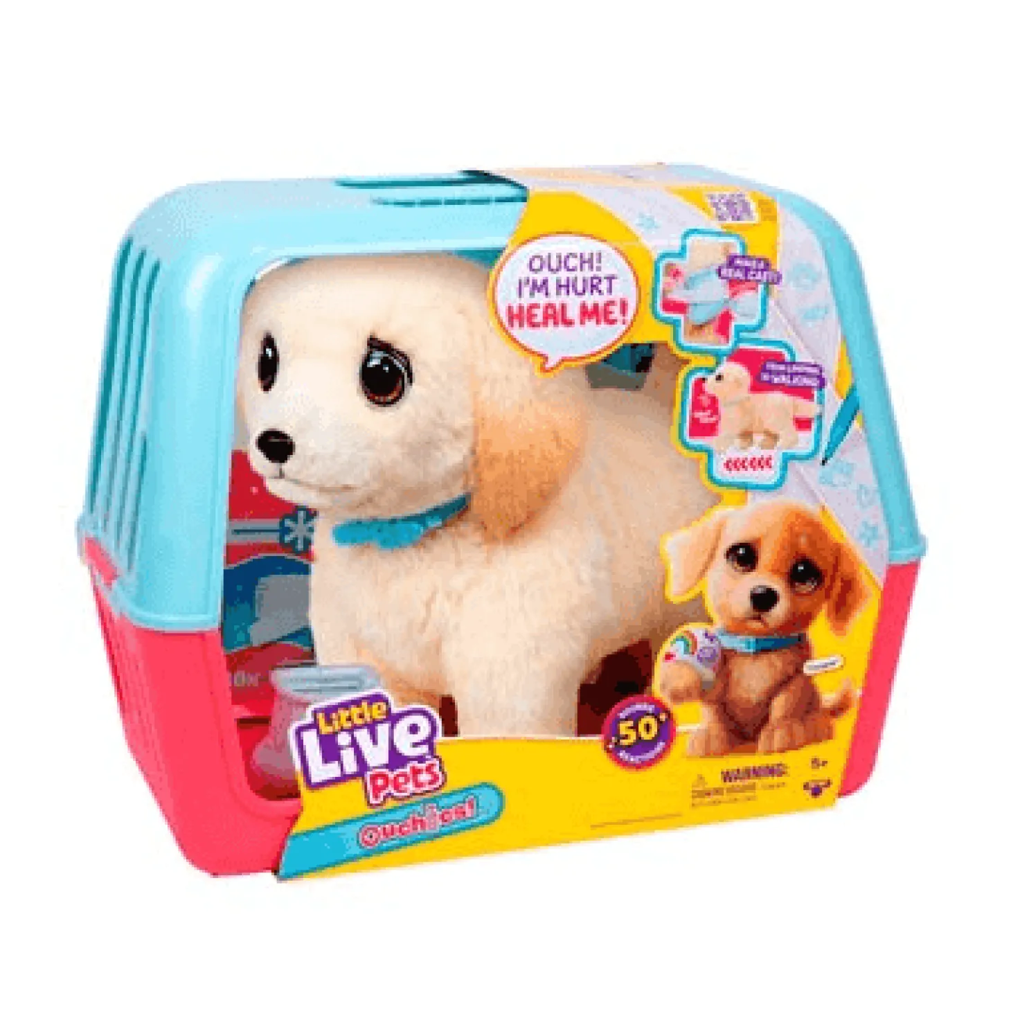 Peluche Interactivo Cooper Little Live Pets Ouchies – Recupera la Patita