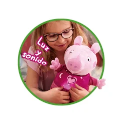 Peluche Peppa Pig Buenas Noches con Luz y Música de Nana
