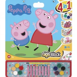 Peppa Pig Libro de colorear Giga Block 4 en 1