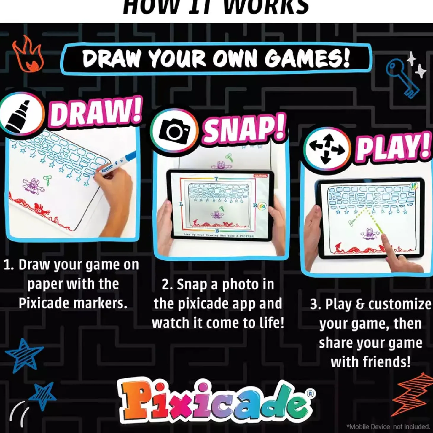 Pixicade Crea tus propios Videojuegos