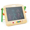 Pizarra de madera 2 en 1 con ábaco de colores