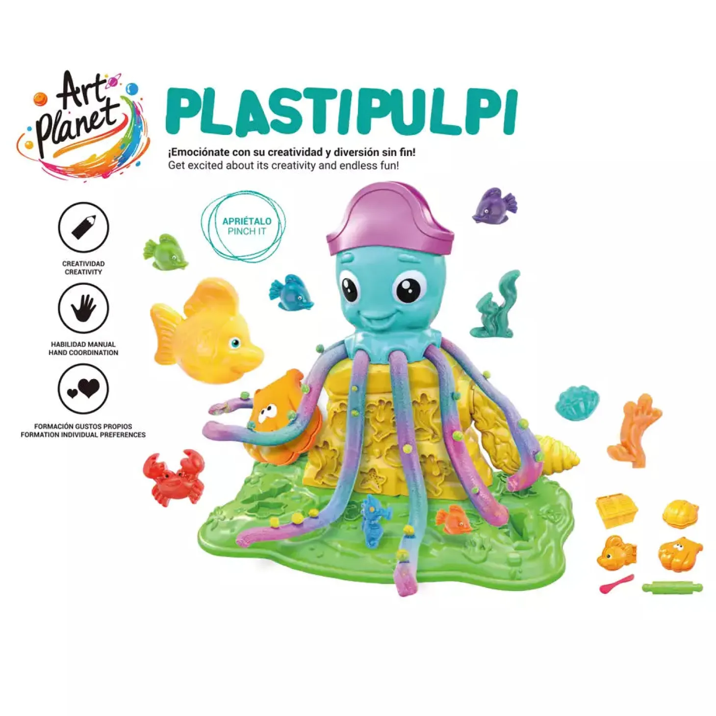 Plastipulpi Art Planet: diversión marina con plastilina