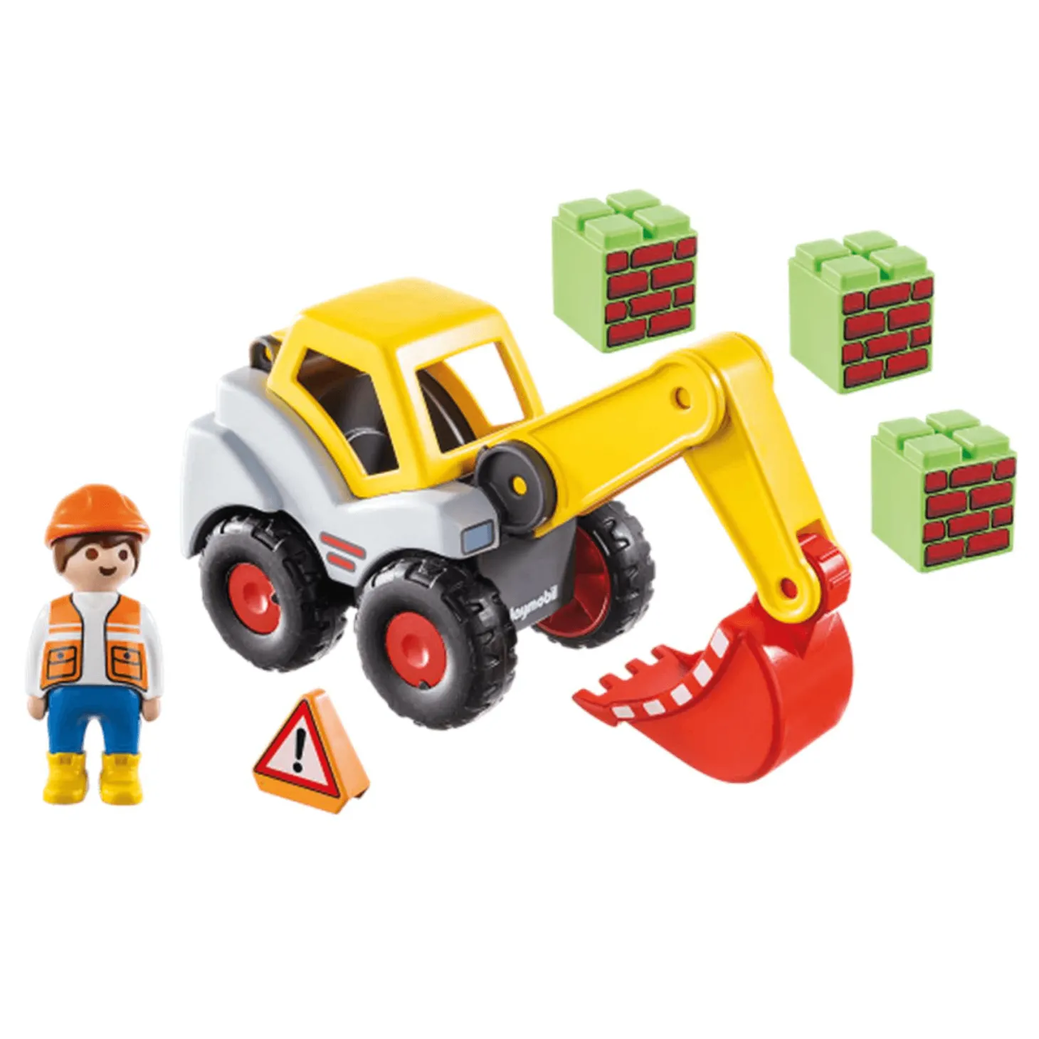 Playmobil 1.2.3 Pala Excavadora 70125